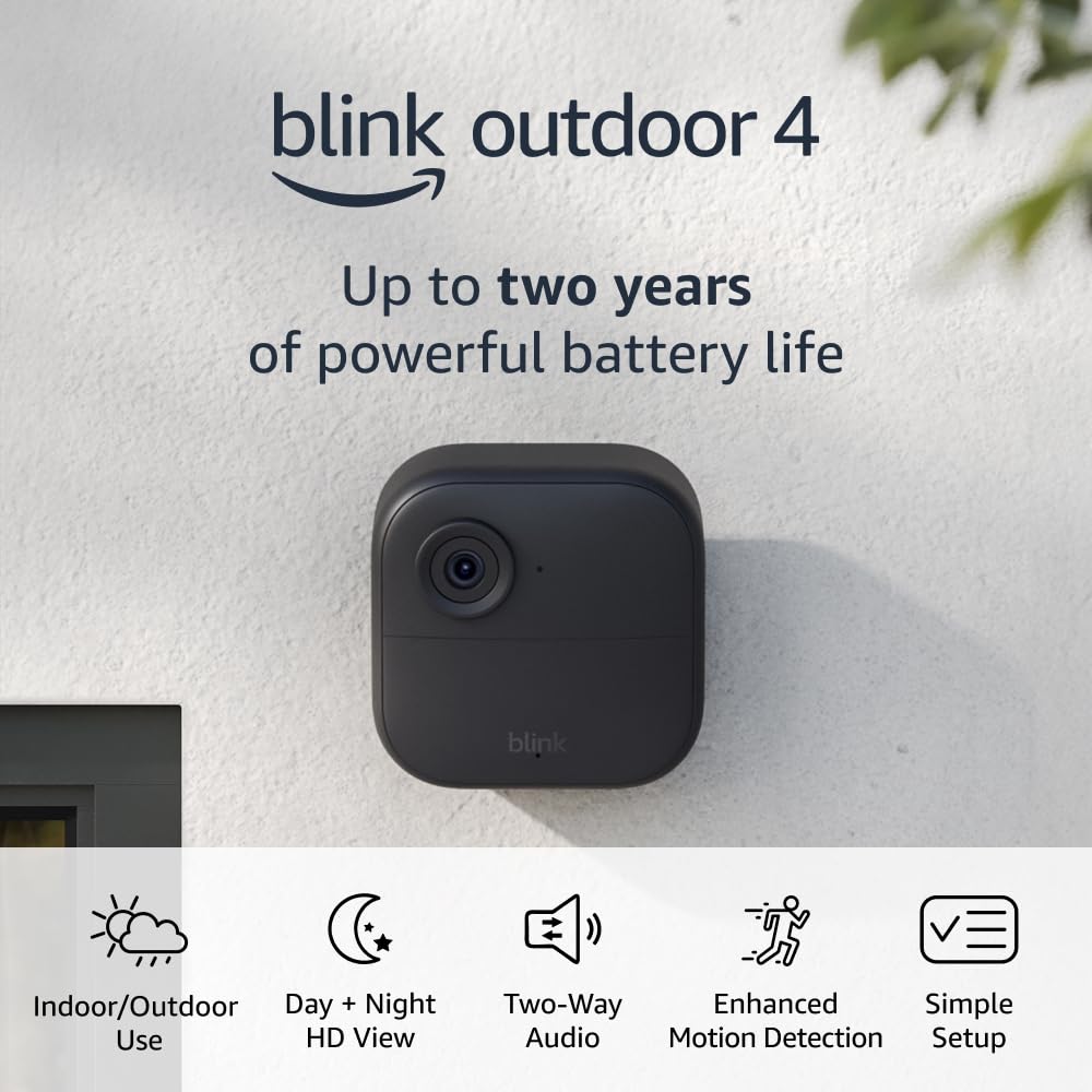 Blink Outdoor 4: Smart Security Camera with Alexa