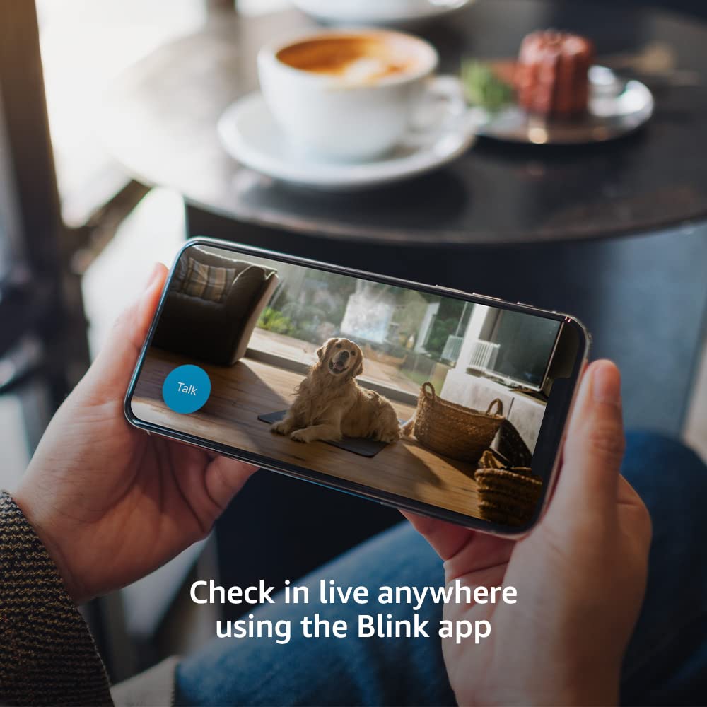 Blink Mini – Compact indoor plug-in smart security camera, 1080p HD video, night vision, motion detection, two-way audio, easy set up, Works with Alexa – 2 cameras (Black)