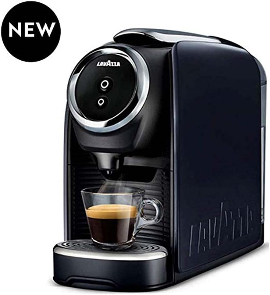 Lavazza BLUE Classy Mini Single Serve Espresso Coffee Machine LB 300, 5.3" x 13" x 10.2" 2 Coffee selections: simple touch controls, 1 programmable free dose and 1 pre-set