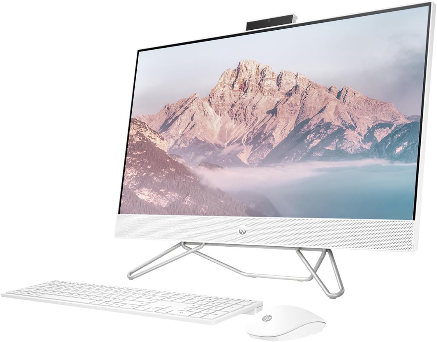 HP 27" FHD Touchscreen All-in-One Business Desktop Computer PC[Windows 11 Pro], 8-Core AMD Ryzen 7 5700U(up to 4.3 GHz), 32GB RAM, 2TB PCIe SSD, Wi-Fi, BT, IR Camera, Wireless KB & Mouse, w/Battery