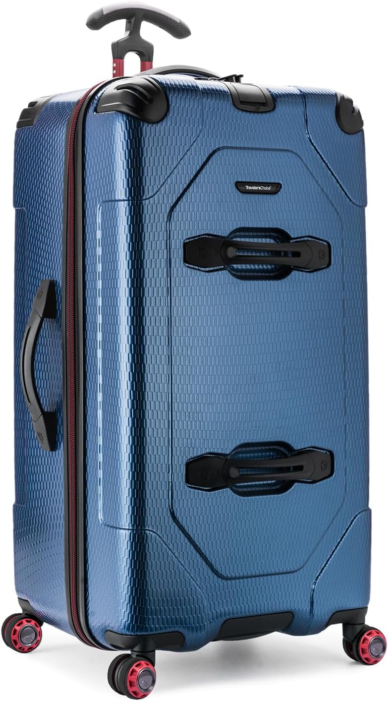 Traveler's Choice Maxporter II 30" Hardside Spinner Trunk Luggage, Expandable, Navy