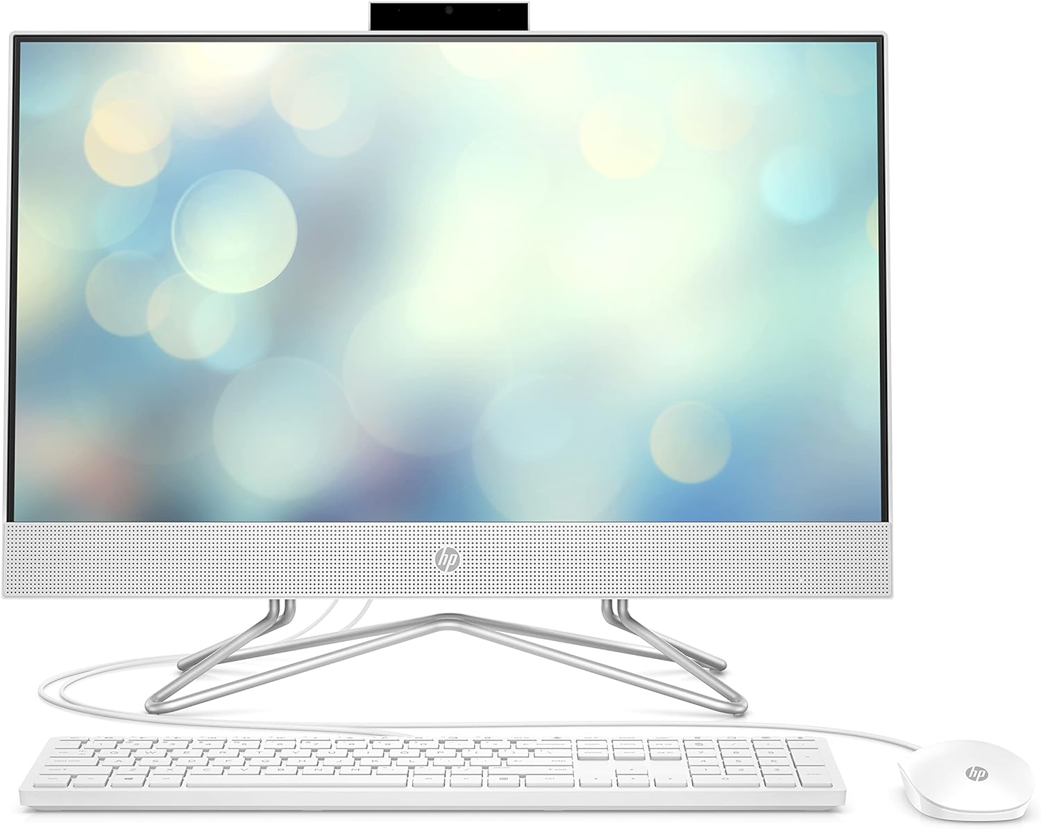 HP 22" All-in-One: Compact AMD Desktop for Home Use