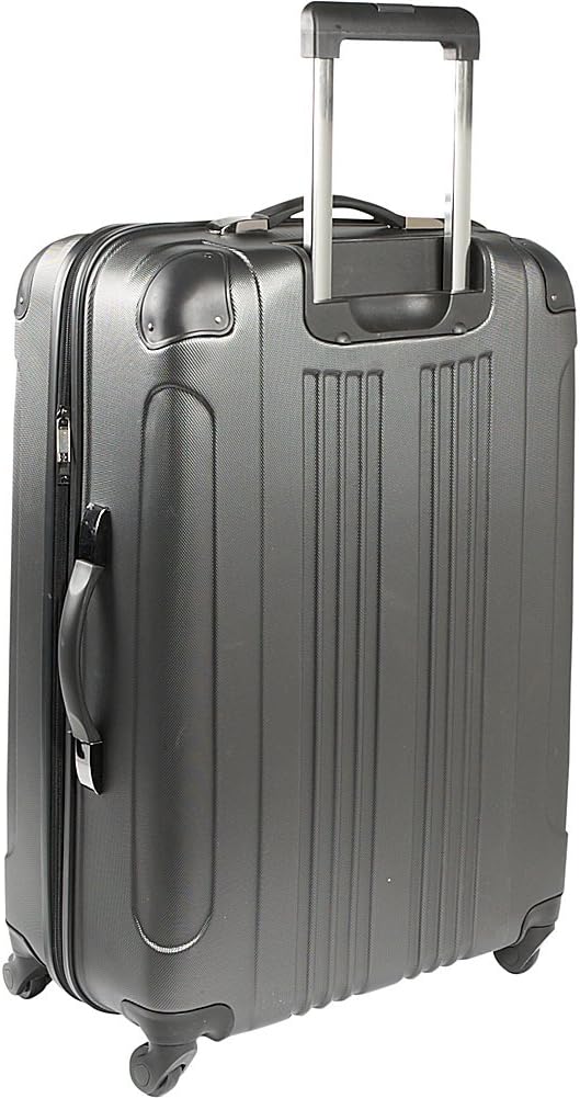 Kenneth Cole REACTION Out of Bounds Lightweight Hardshell 4-Wheel Spinner Luggage, Magenta, 28-Inch Checked