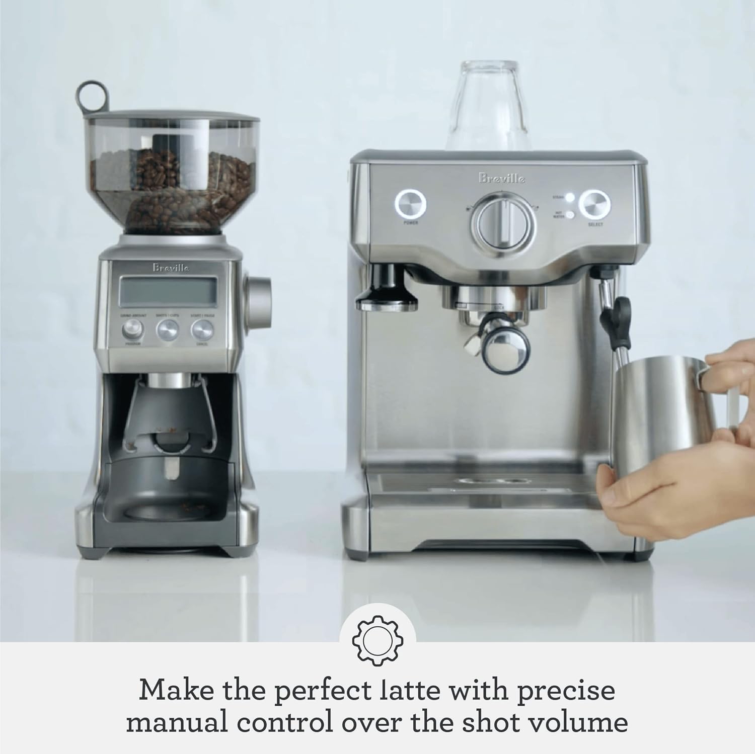 Breville Duo Temp Pro Espresso Machine BES810BSS, Brushed Stainless Steel