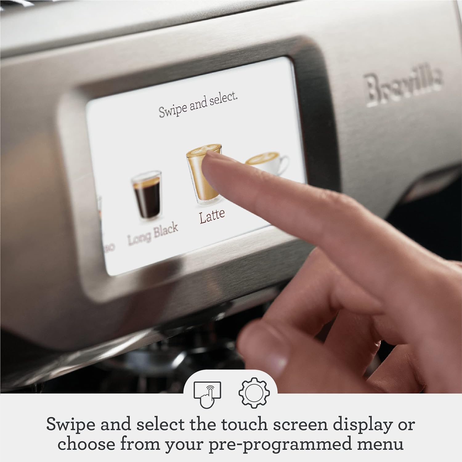 Breville Barista Touch Espresso Machine BES880BSS, Brushed Stainless Steel