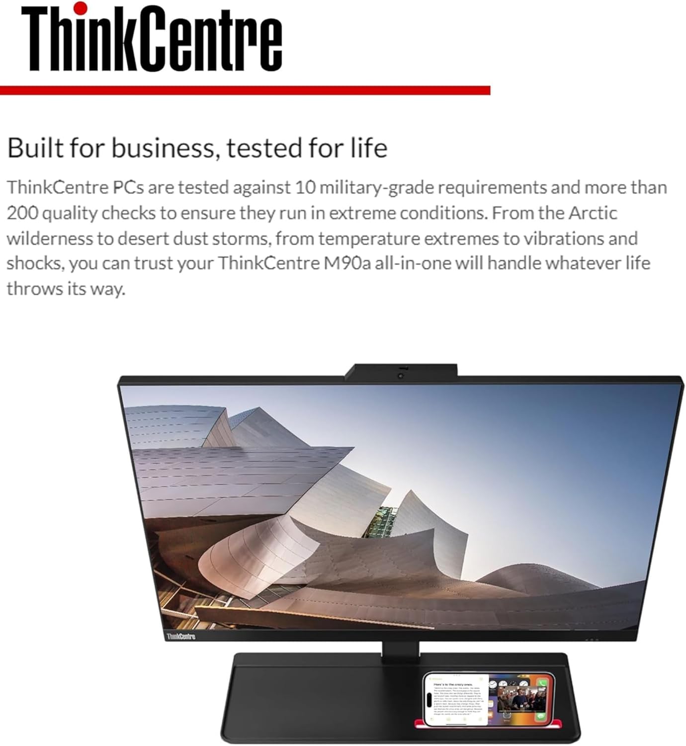 Lenovo ThinkCentre M90a | Business All in One Desktop | 23.8" FHD IPS Display | 16GB RAM | 1.5 TB Storage (512GB SSD with 1TB HDD) | Intel Core i5 Processor | FHD Webcome | Wi-Fi 6 | Win 11 Pro