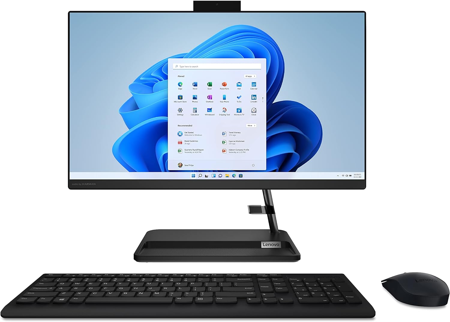 HP Newest All-in-One Desktop, 21.5" FHD Display, 32GB RAM, 1TB Storage (512GB SSD with P500 500GB External SSD), Intel Dual-Core Processor, Webcam, HDMI, Bluetooth, Mouse and Keyboard, Windows 11