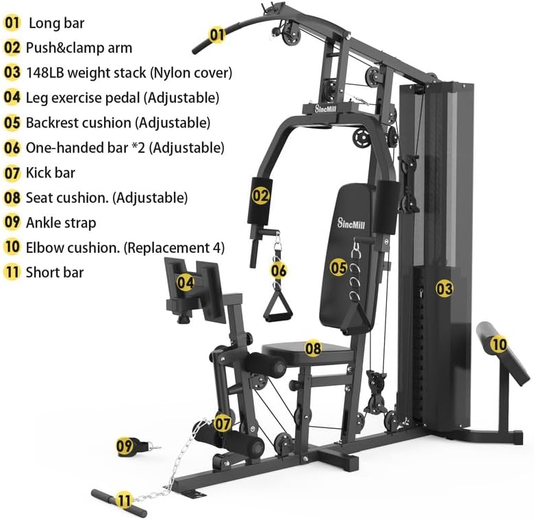 Home Gym Multifunctional Full Body Home Gym Equipment for Home Workout Equipment Exercise Equipment Fitness Equipment