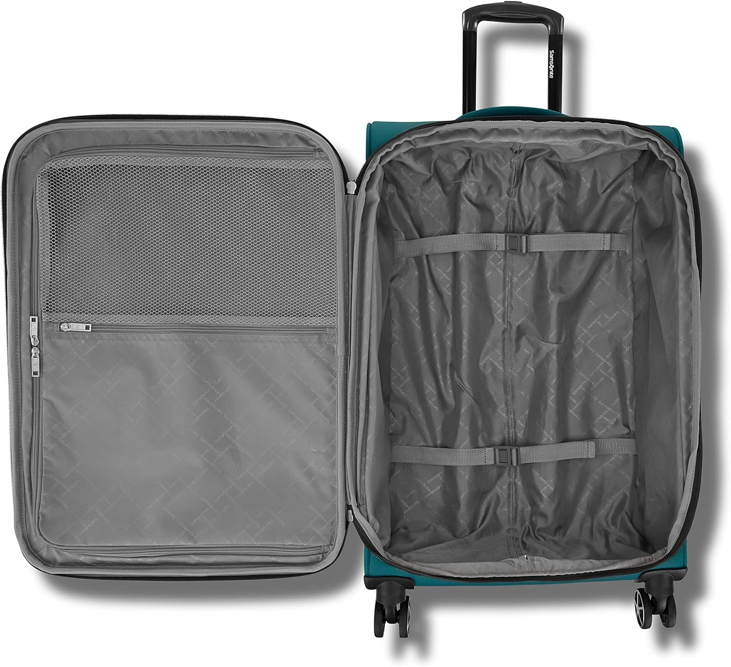 Samsonite Saire LTE Softside Expandable Luggage with Spinners | Pine Green | 3PC (CO/MED/LG)