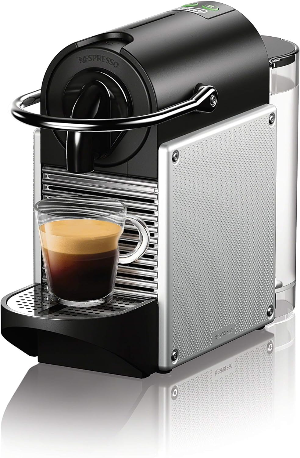 Nespresso Pixie Espresso Machine by De'Longhi, 1100ml, Aluminum,Silver