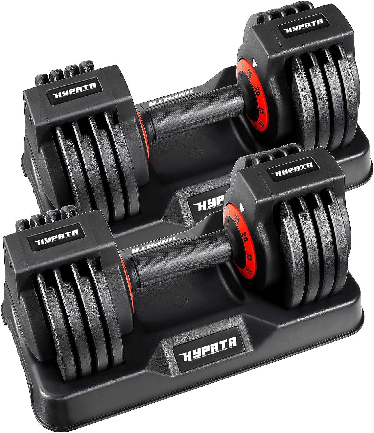 Adjustable Dumbbells: 25-55 lbs Home Workout Set