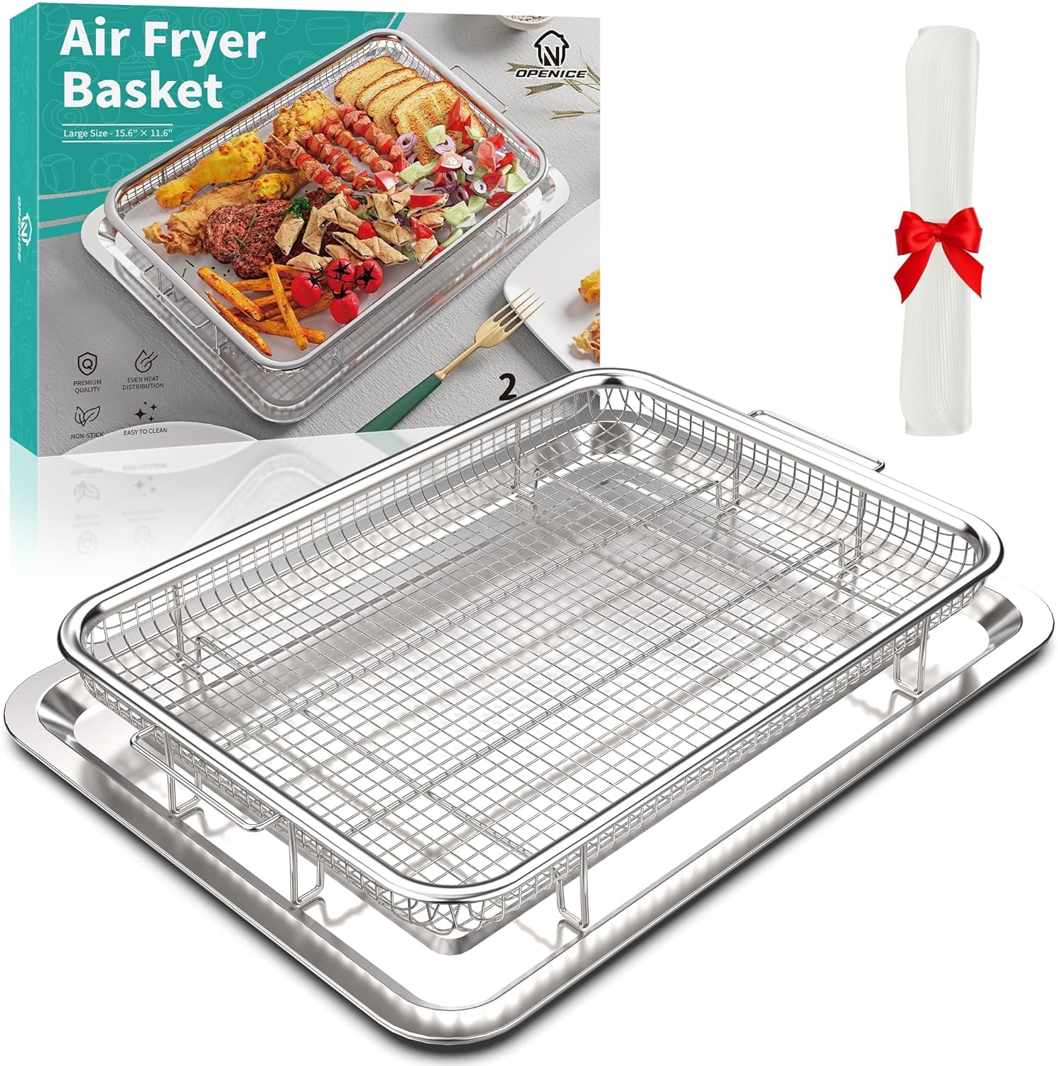 OPENICE Air Fryer Basket: Large Oven Cooking Solution