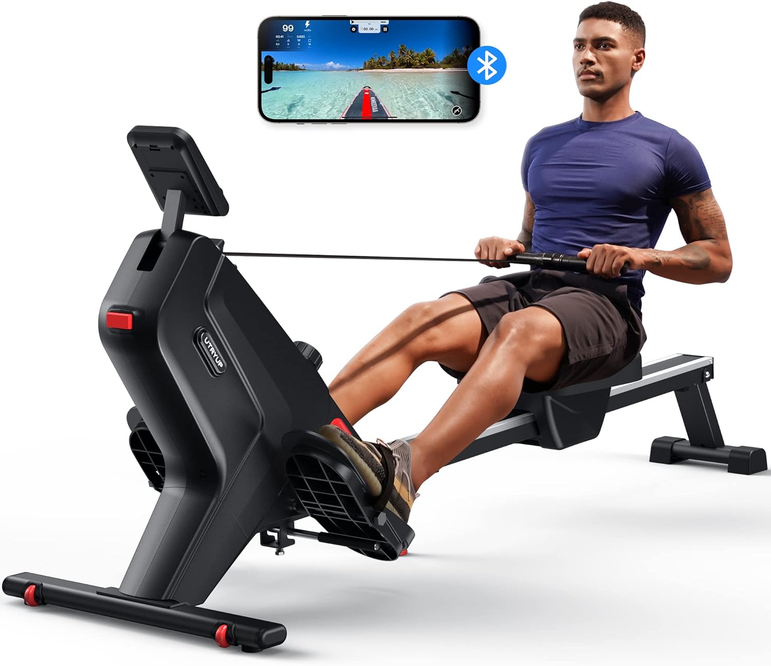 Space-Saving Magnetic Rowing Machine: Home Fitness Solution