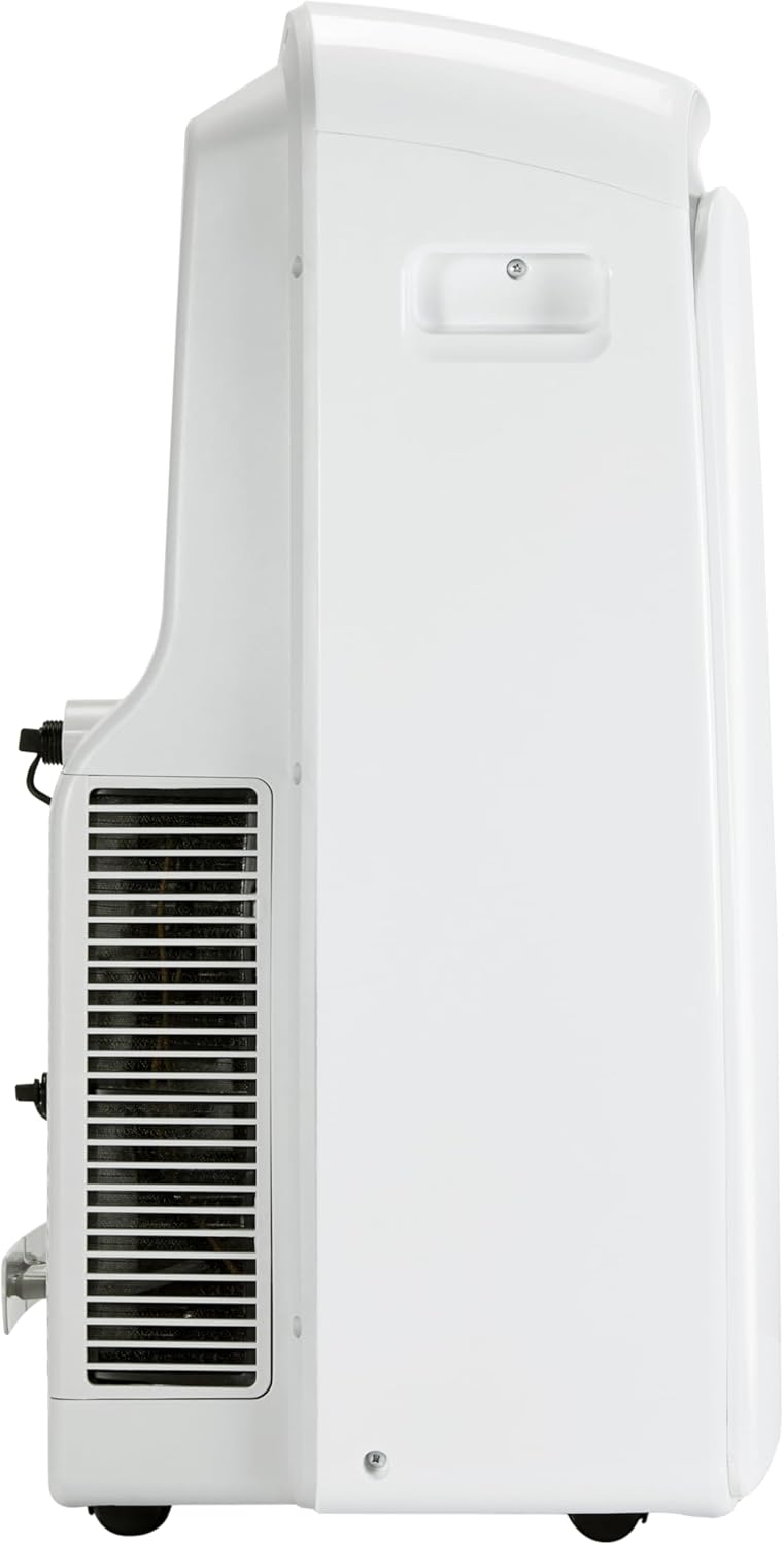 Amazon Basics Portable Air Conditioner With Heat Pump, Cools 550 Square Feet, 13,000 BTU ASHARE / 10000 BTU SACC, White