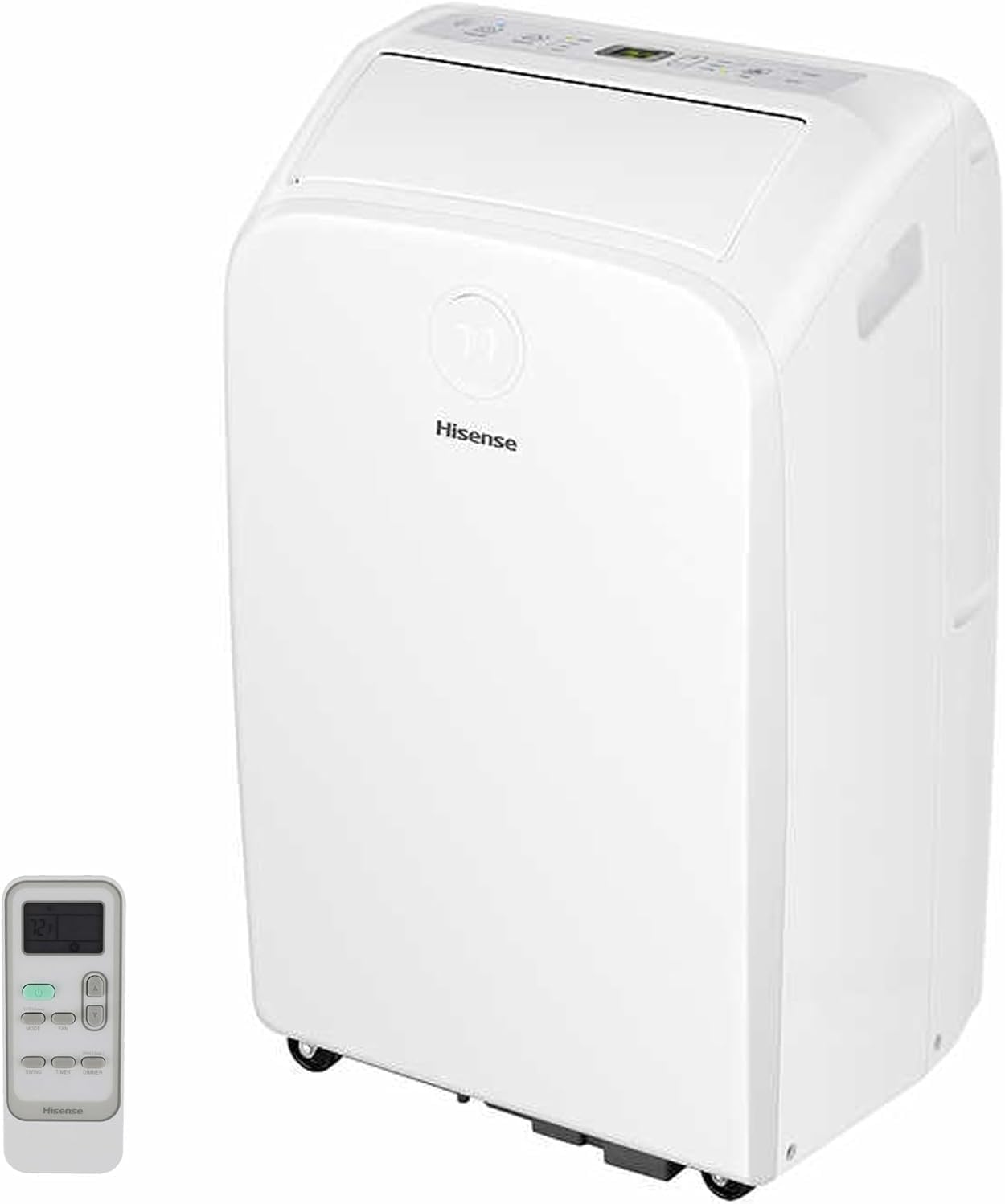 Hisense Smart SACC 8,000 BTU Dual Hose Portable Air Conditioner with Heat Pump, 4-modes (Cool, Heat, Fan, Dehumidifier) WiFi, Remote, Up to 550 sq. ft., AP55023HR1GD White - (Renewed)