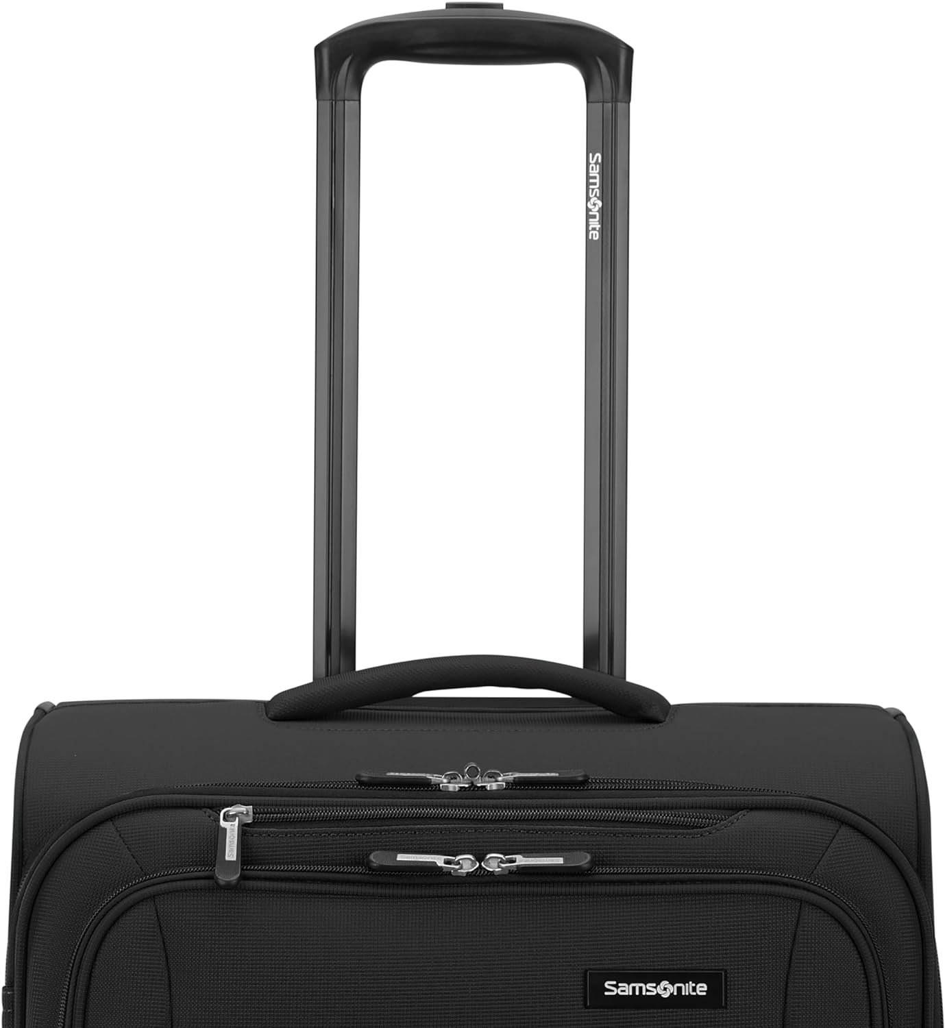 Samsonite Saire LTE Softside Expandable Luggage Wheels, Black, Large Spinner