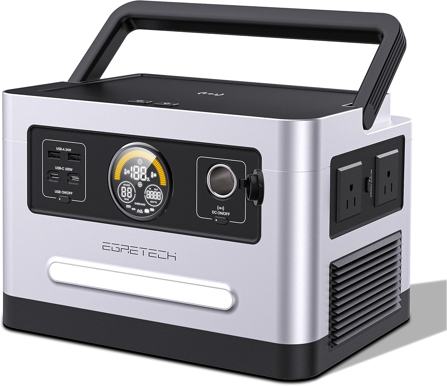 Sonic 1200W Portable Power Station, Solar Generator 1200W, 999Wh Backup Lithium Battery, 1.67H to Full Charged, with 8 Output Ports for Outdoor, Camping RVs Van Emergency(Peak 2400W)