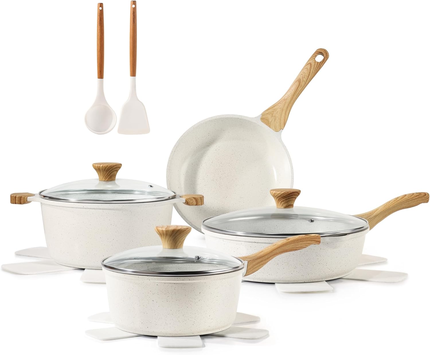 SENSARTE Nonstick Ceramic Cookware Set: 13-Piece Overview