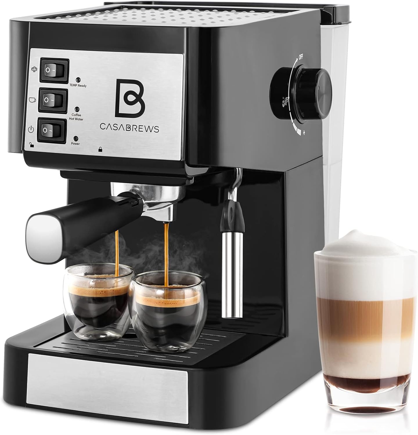 CASABREWS 20 Bar Espresso Machine: Pro Coffee at Home