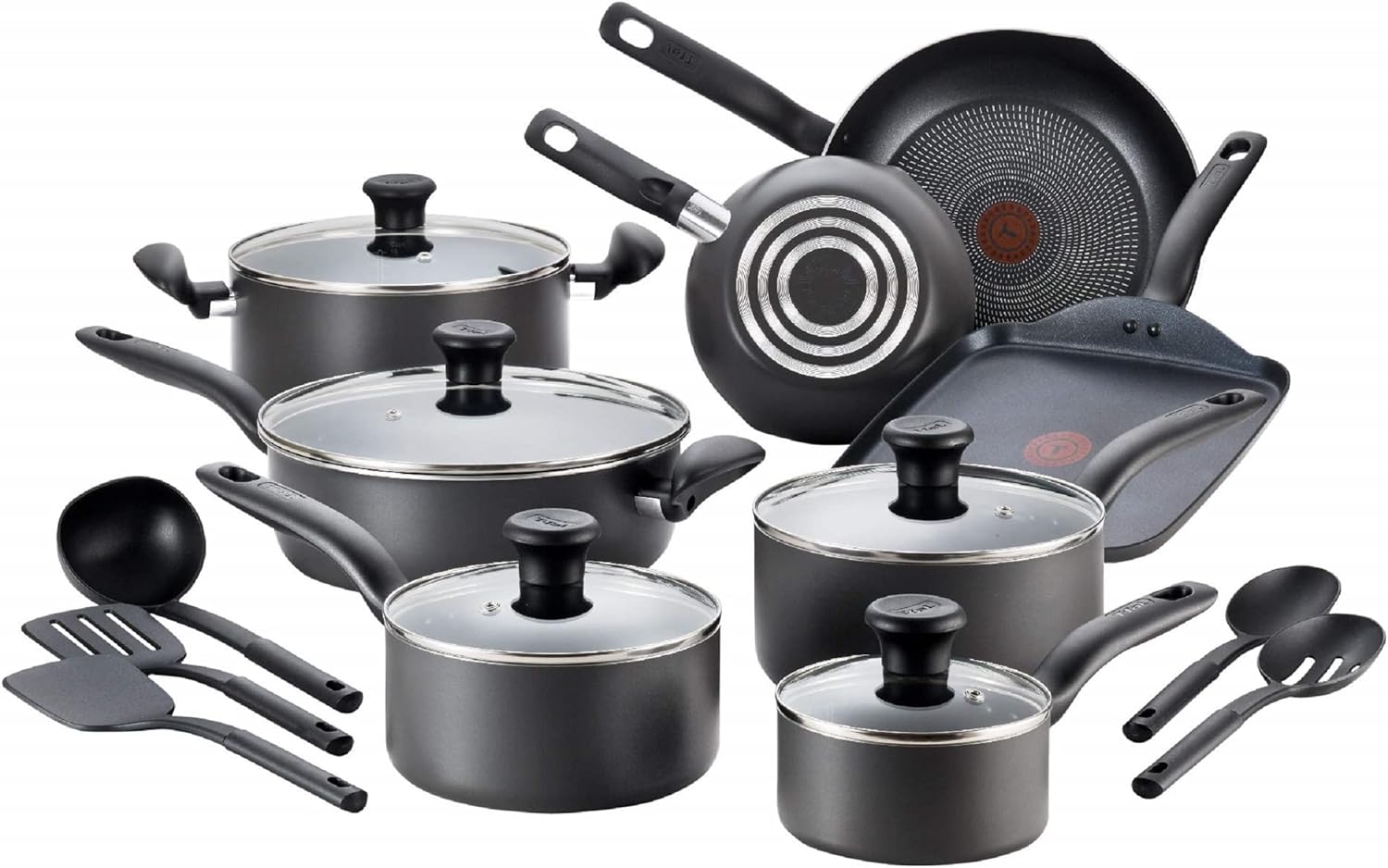 T-fal Initiatives: 18-Piece Nonstick Cookware Set Guide