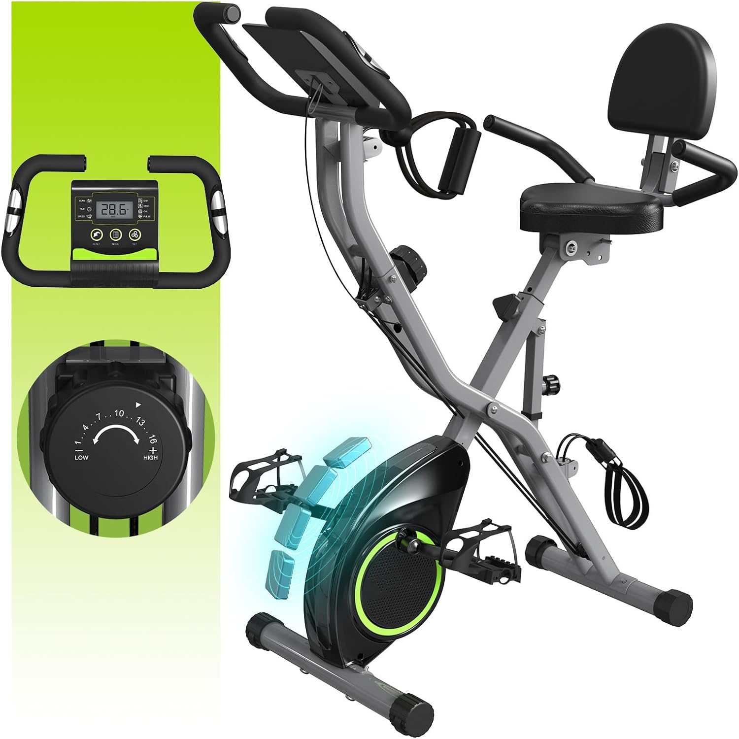 Top Foldable Exercise Bike for Seniors: 5-in-1 Workout