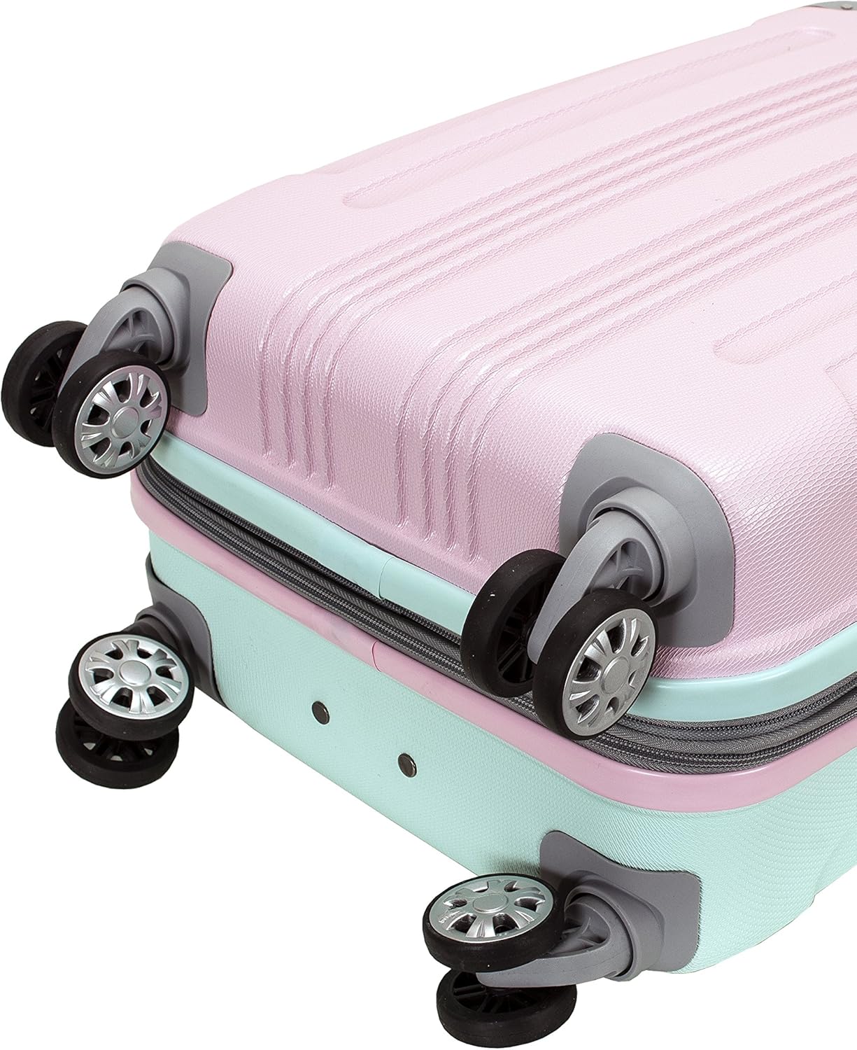 Rockland London Hardside Spinner Wheel Luggage, MINT, Carry-On 20"