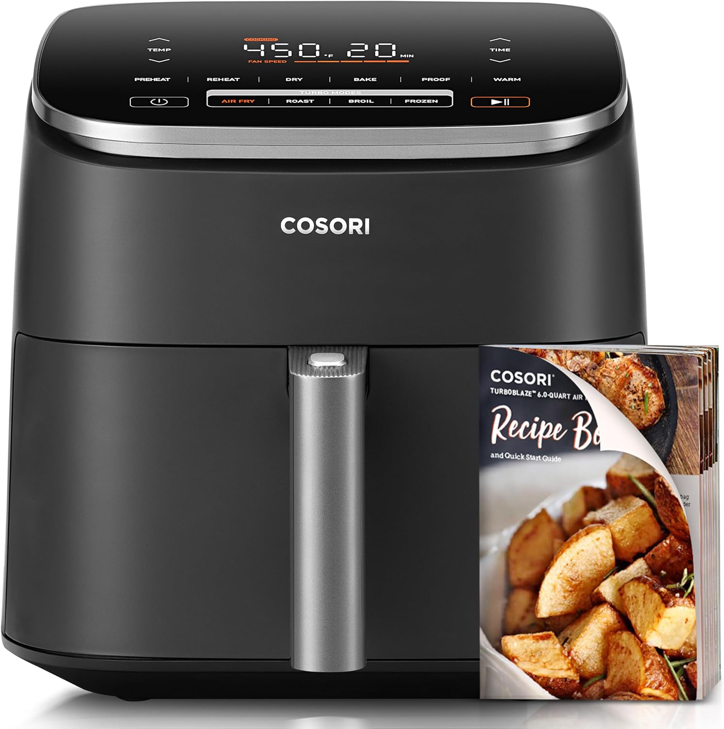 COSORI 6 Qt Air Fryer: 9-in-1 Cooking, 95% Less Oil