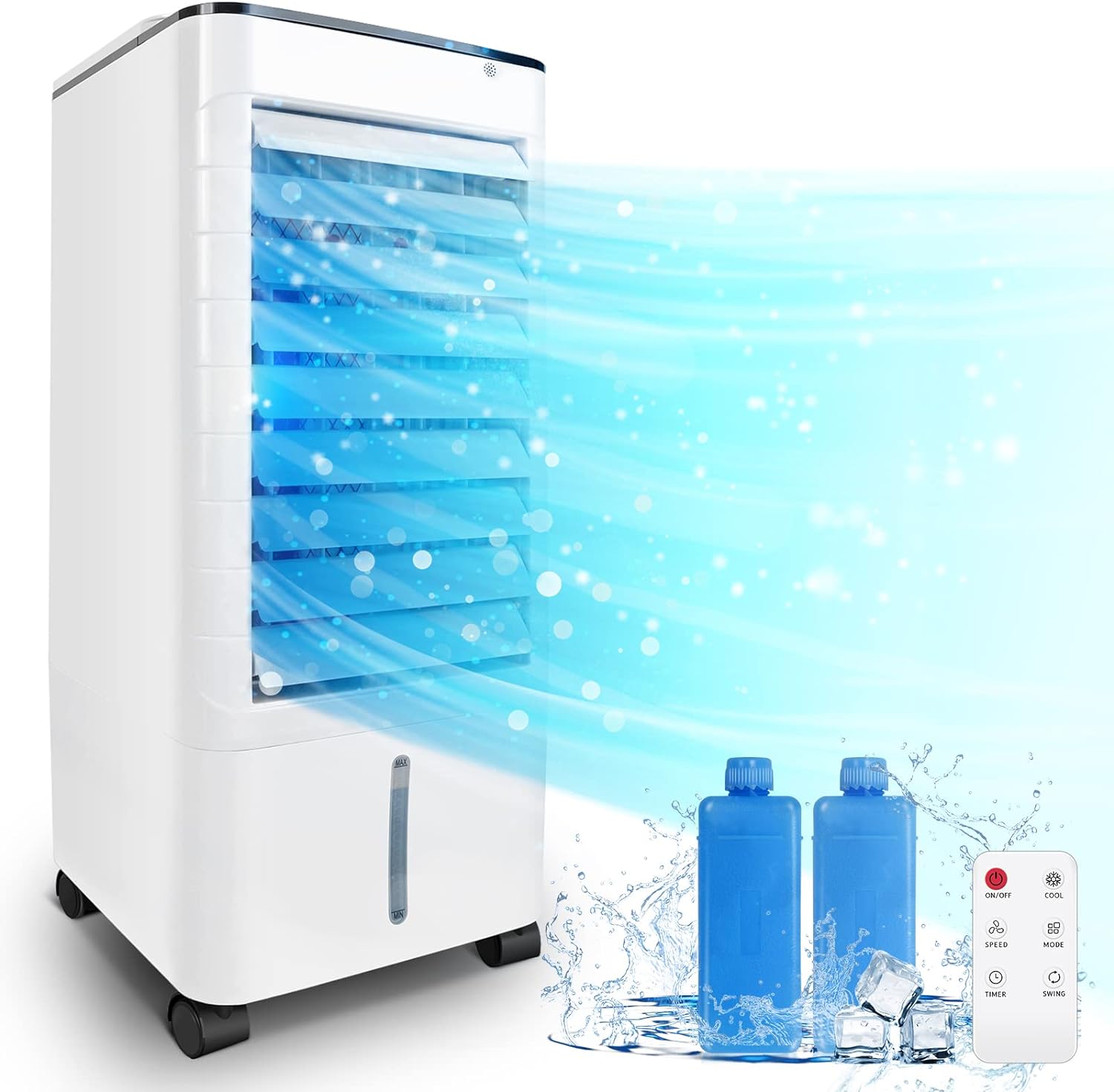 3-in-1 Portable Air Cooler: Cool, Humidify & Oscillate