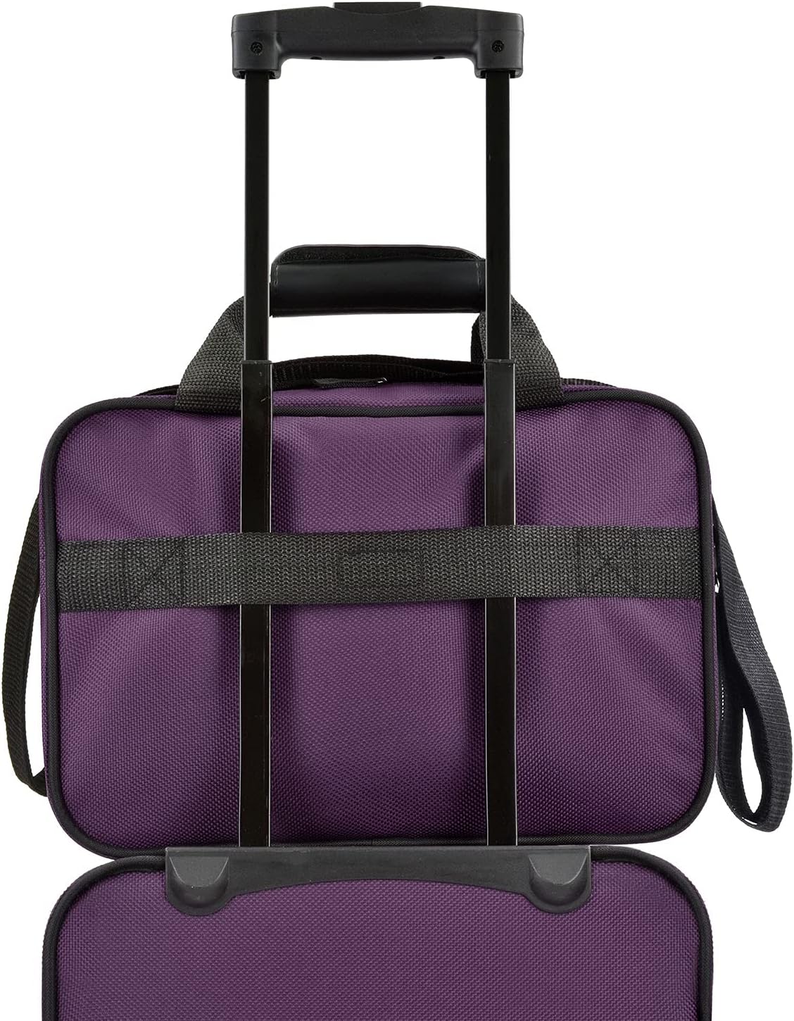 U.S. Traveler Rio Lightweight Carry-On Suitcase 20" Softside Expandable Design, Durable, Business and Travel, Purple, Set