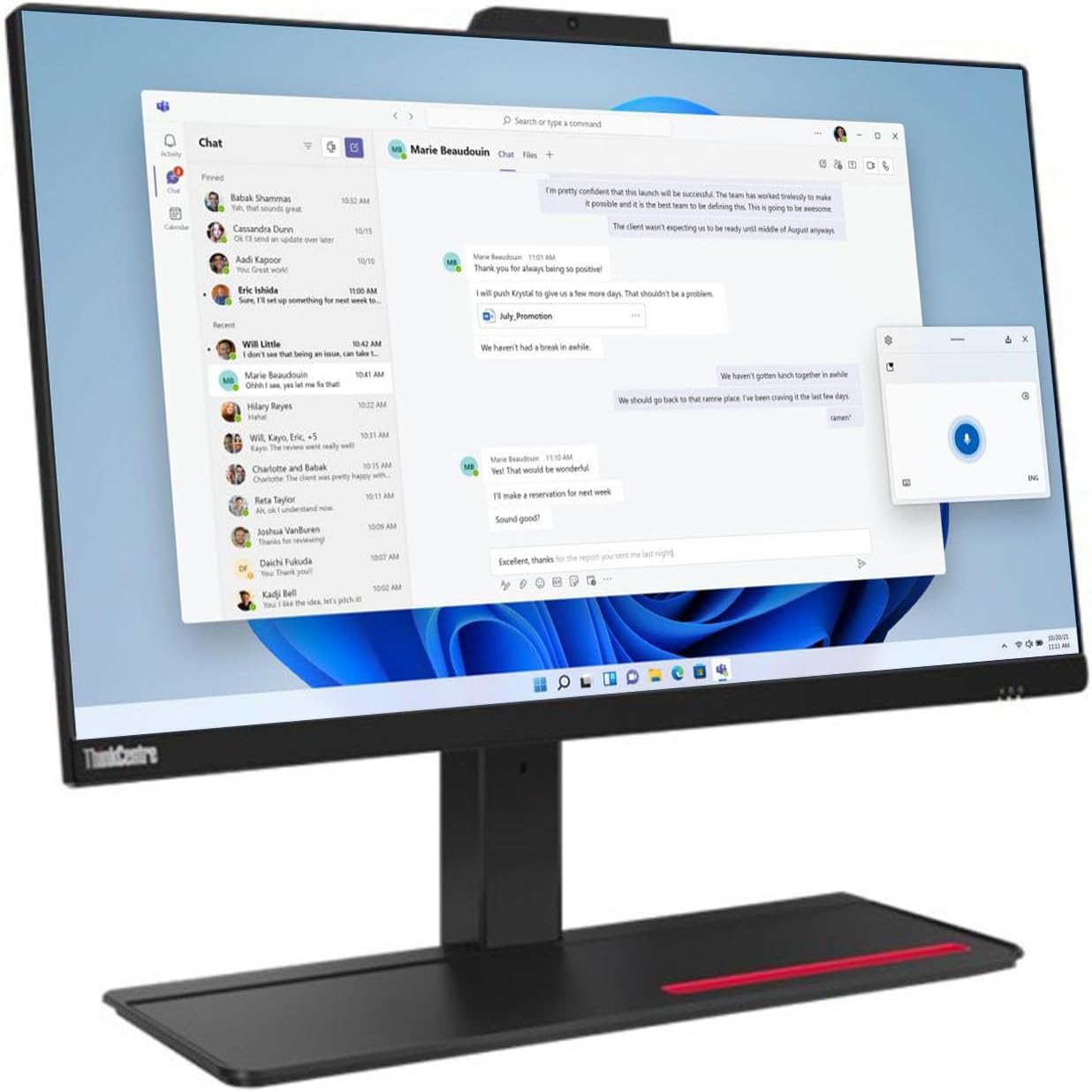 Lenovo ThinkCentre M90a Business All-in-one Computer, 23.8" FHD IPS Display, Intel Core i5-10400 Processor, Wi-Fi, Webcam, USB-C, SD Card Reader, Windows 11 Pro (16GB RAM | 512GB SSD)