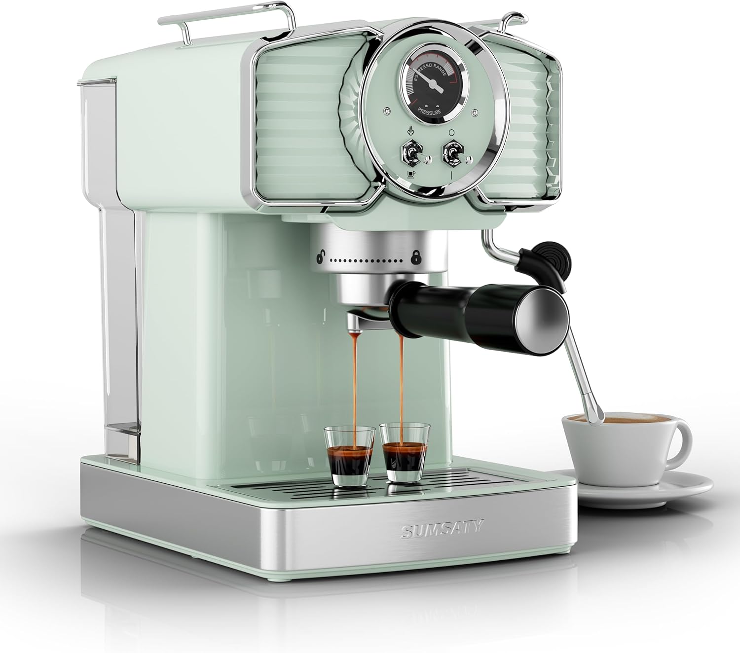 Retro Espresso Maker: Cappuccino & Latte Dream Machine